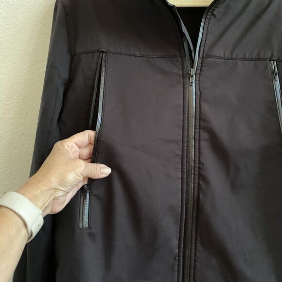 Banana Republic Men's‎ Long Sleeve Black Full Zip Fleece Lined Jacket Size M - Picture 5 of 10